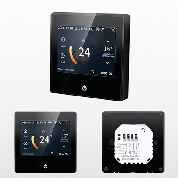 Wi-Fi Termostat Intelligent - ARHATREYA - 16A - Pekskärm - Röstkontroll