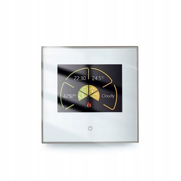 Termostat WiFi - ARHATREYA - BHT-2002 GALW - Golvvärme - Programmerbar - Svart/Vit