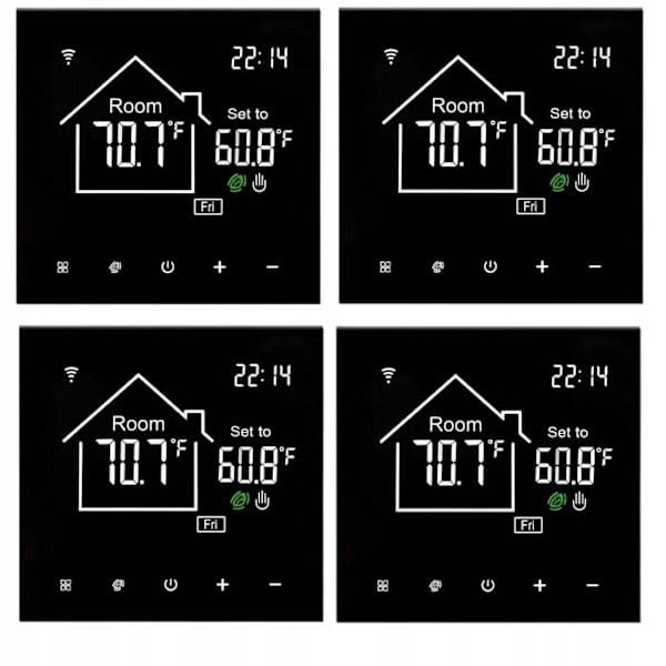 Termostat WiFi Intelligent - ARHATREYA - 16A - Programmerbar - Touchskärm - Elektrisk Golvvärme