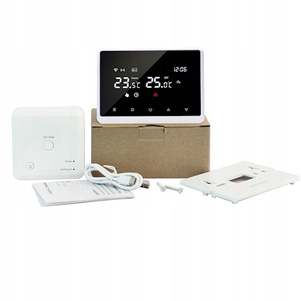 Thermostat WiFi Intelligent - ARHATREYA - Röstkontroll - Programmerbar - Svart