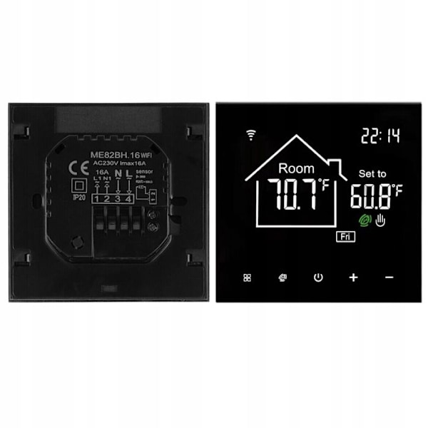 Intelligent WiFi Termostat - ARHATREYA - Programmerbar - Gulvvarme - Styring med Stemmesignal