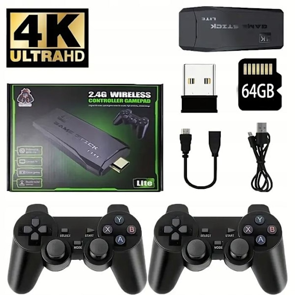 Spillekonsol - ARHATREYA - M8 - 64GB - 20.000 spil - Dobbelt trådløs controller