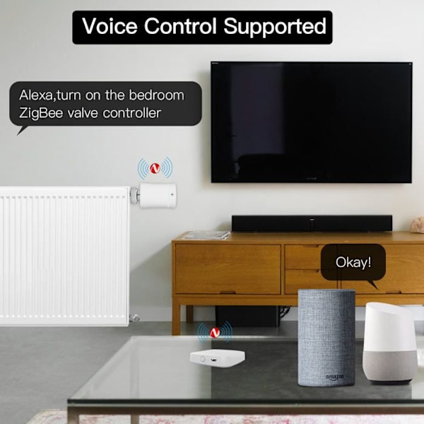 Hub Multi-Code Intelligent - Moes - Zigbee & Bluetooth - Röstkontroll - 128 Enheter