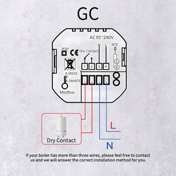 Termostat Zigbee - ARHATREYA - GC Boler - Vand/Gas - Programmerbar - Wi-Fi