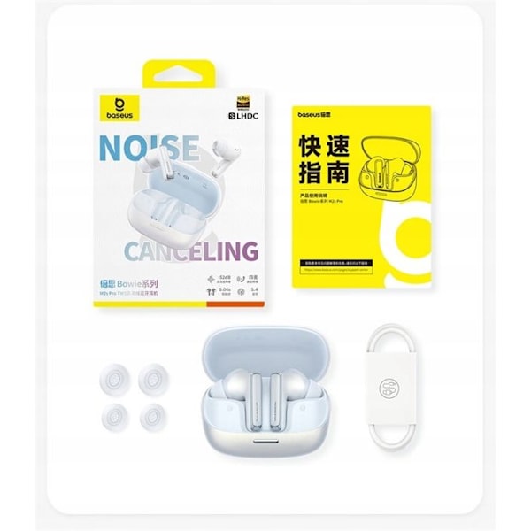 Langattomat Kuulokkeet - Baseus - M2S Pro - Melunvaimennus 52 dB - Akunkesto 35h - Bluetooth 5.4