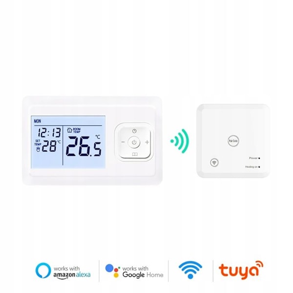 Trådløs WiFi-termostat - ARHATREYA - Styring med stemme - Ugeprogrammering - Lavt forbrug