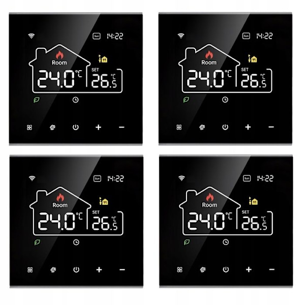 Thermostat Wi-Fi - ARHATREYA - 16A - Elektrisk gulvvarme - Kompatibel med Alexa og Google Home