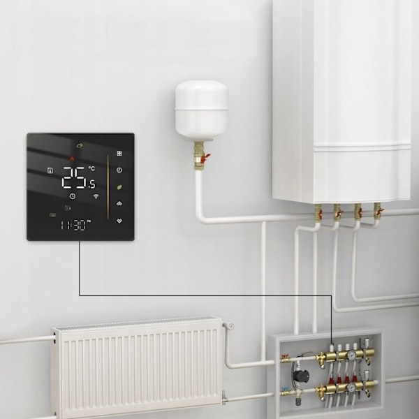 Termostat WiFi - ARHATREYA - Programmerbar - Golvvärme - IP20