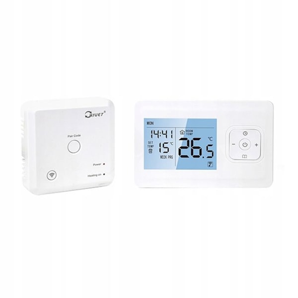Thermostat Wi-Fi og RF - ARHATREYA - Hvid - Programmérbar - Stemmefunktion