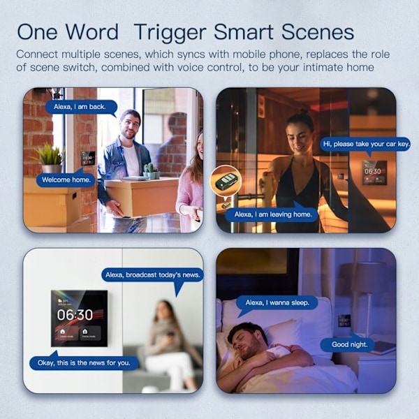 Intelligent Betjeningspanel - Moes - CCP-TY-EU-LN - 4'' Skærm - Wi-Fi & Zigbee