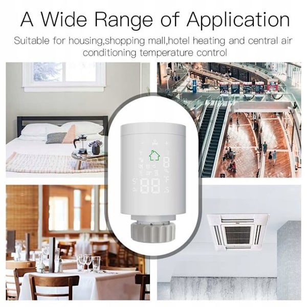 Intelligent Termostat - Moes - Zigbee - LCD-skärm - Programmerbar
