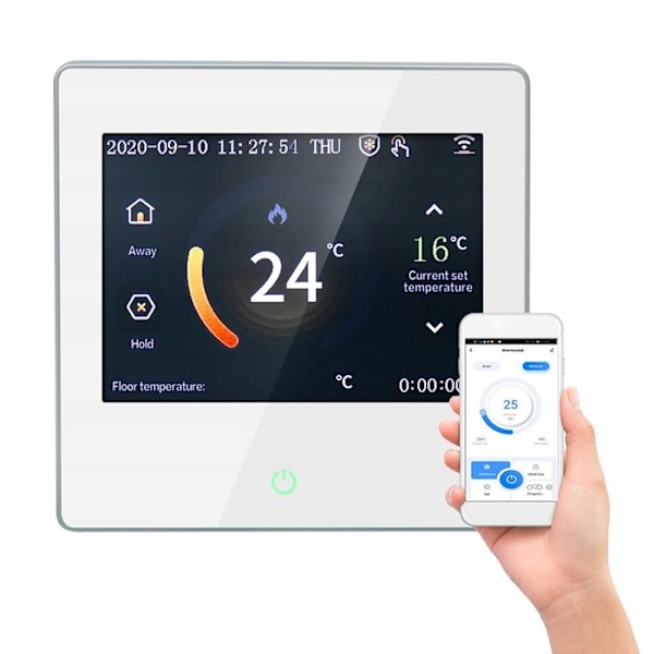 Thermostat Wi-Fi - ARHATREYA - Golvvärme - Pekskärm - Röstkontroll