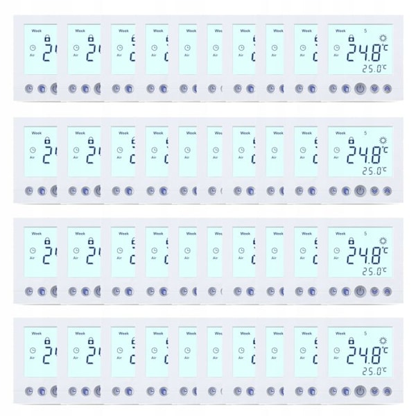 Programmerbar Termostat - ARHATREYA - C16.H3 - LCD Skärm - El-Golvvärme