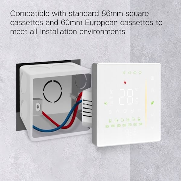 Termostat WiFi - ARHATREYA - Programmerbar - Golvvärme - IP20