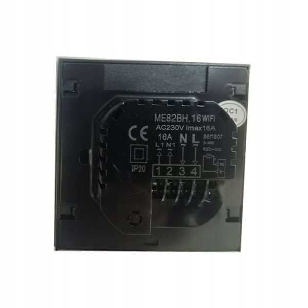Termostat WiFi LCD - ARHATREYA - 16A - Svart - Röstkontroll - Programmerbar