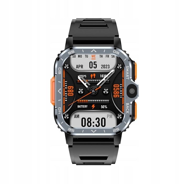 Sport Smartwatch - ARHATREYA - Android 8.1 - GPS - Dobbelt kamera - Sort