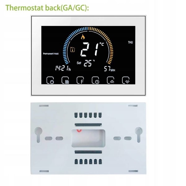 Thermostat WiFi - ARHATREYA - Tuya Dal - Hvid - Programmerbar - Vand/Gas Opvarmning