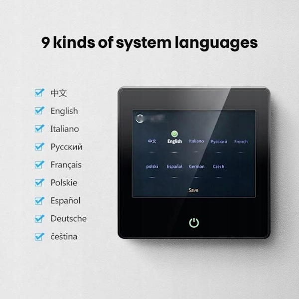 "Termostaatti Wi-Fi - ARHATREYA - Lattialämmitys - Kosketusnäyttö - Yhteensopiva Alexa ja Google Home"