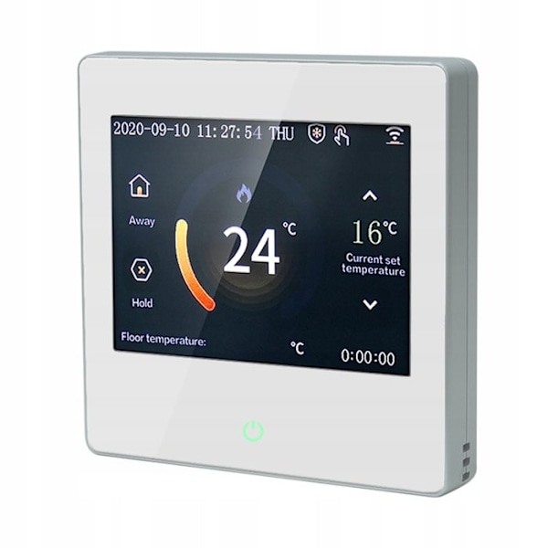 Intelligent Wi-Fi Termostat - ARHATREYA - 16A - LED Berøringsskærm - Stemmekontrol - Hvid