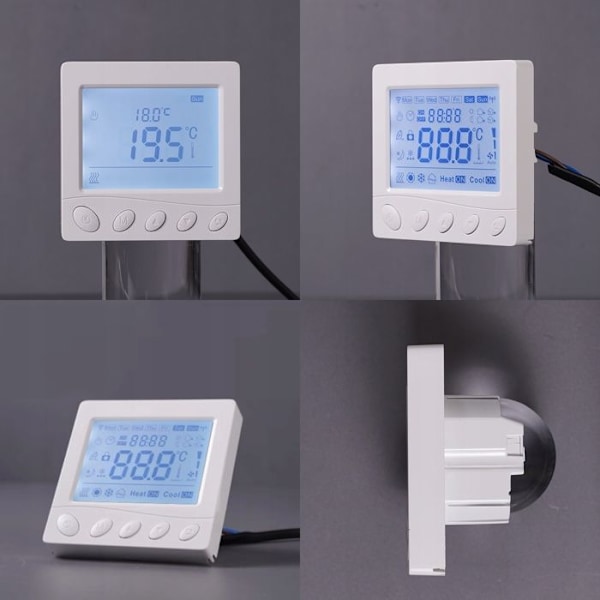 Thermostat WiFi - MOES - Programmerbar - Golvvärme - Kompatibel med smart hem