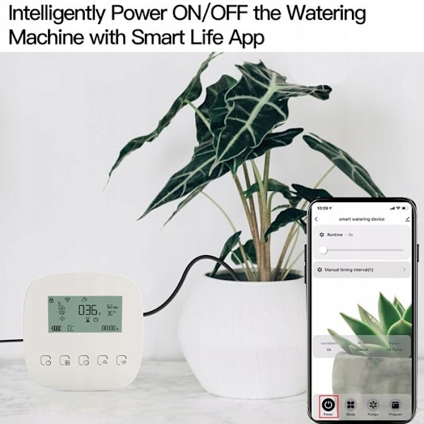Automatiskt bevattningssystem - ARHATREYA - WiFi - Dubbelpump - Solpanel