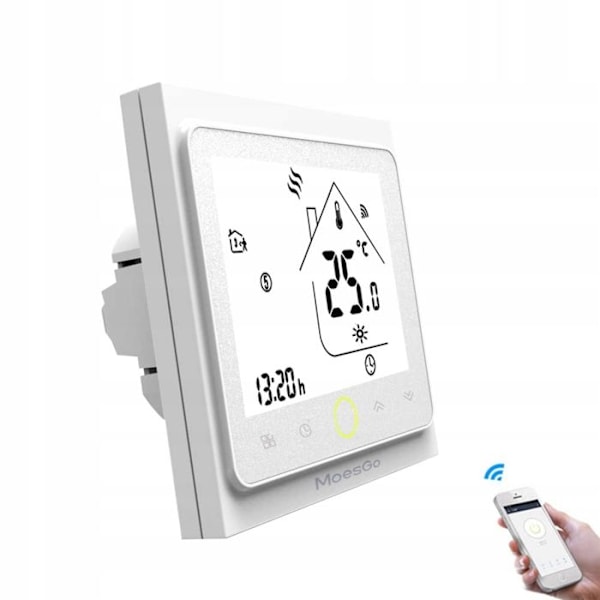 Intelligent WiFi Termostat - ARHATREYA - Elektrisk Opvarmning - LCD Touchskærm - Programmérbar