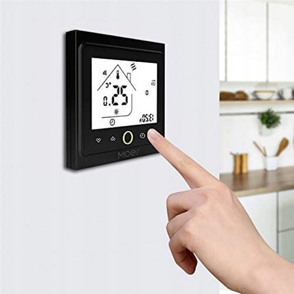 Termostat WiFi Intelligent - ARHATREYA - Elvärme - LCD Touchscreen - Programmerbar