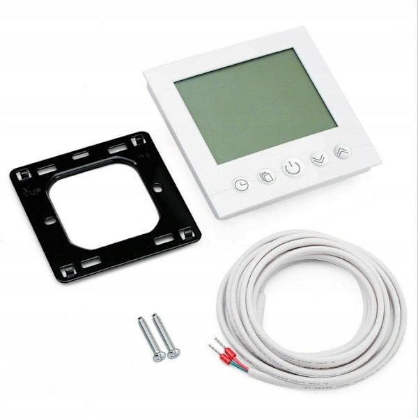 Programmerbart Termostat - ARHATREYA - C16.H3 - Hvid LCD-skærm - 16A - Brandsikker