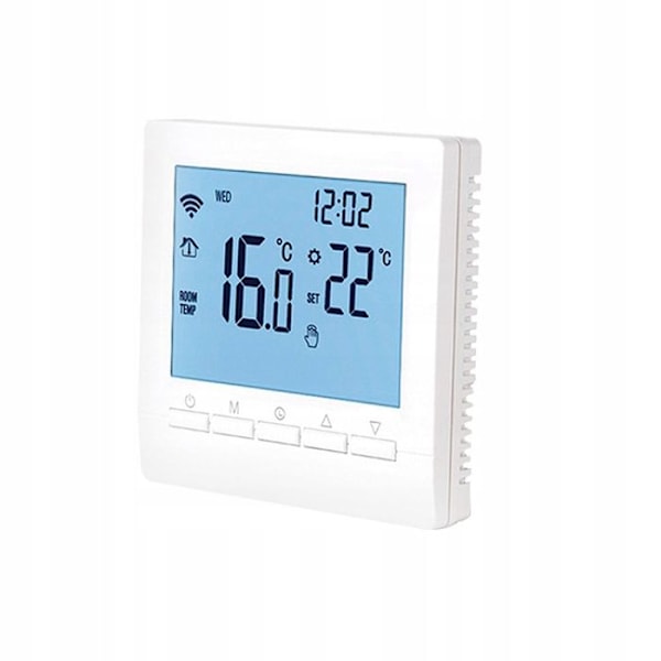 Elektrisk golvvärmetermostat 16A Rumstermostat LCD WiFi