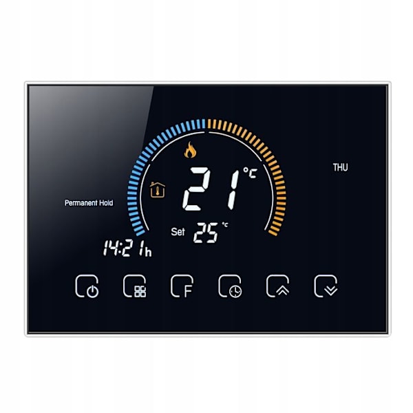 Termostat Wi-Fi - ARHATREYA - BHT 8000 GC - Programmerbar - LCD-skärm - Röststyrning
