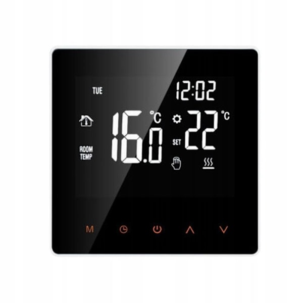 Intelligent Wi-Fi Termostat - ARHATREYA - Tuya 3A - Stemmekontrol - LCD Touchskærm - Programmerbar