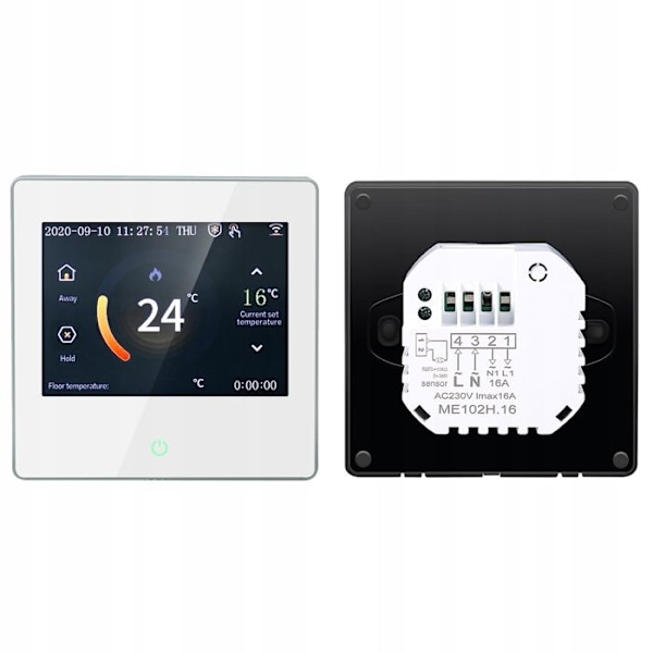 Intelligent Wi-Fi Termostat - ARHATREYA - Touchskärm - Röststyrning - Elektrisk Värme