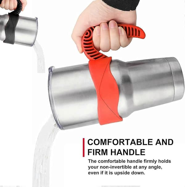 20 oz Mug Handle, Non-Slip Travel Mug Handle, Comfortable Replacement Handle for Stainless Steel Mugs and More