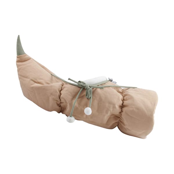 Foldable Cat Paradise, Soft and Comfortable Linen Fabric Tunnel with Non-Slip Base for Indoor Adventures, Machine Washable Sturdy Polyester Frame