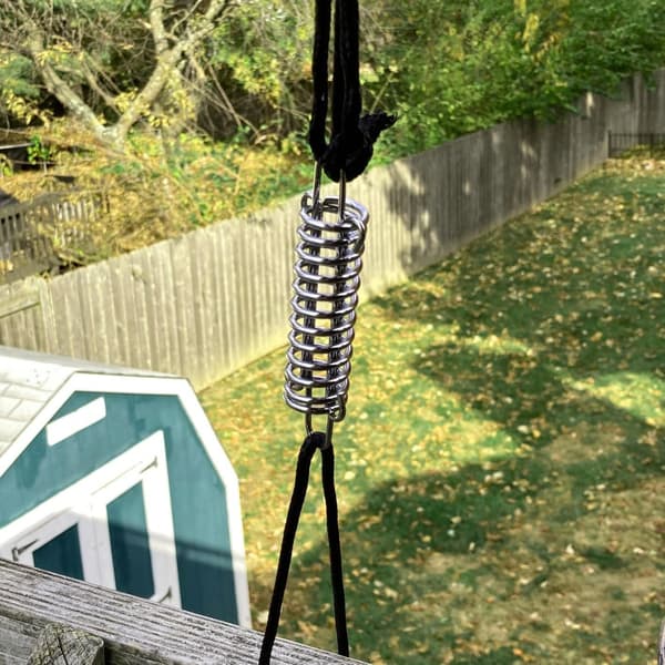 Shock-absorbing Spring for Dog Leash and Tent Setup, Durable Multifunction Spring with High-Strength Stainless Steel Construction, Adjustable