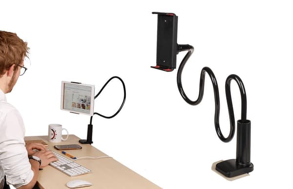 Tabletti- ja puhelinpidike / iPad - Joustava pöytäpidike