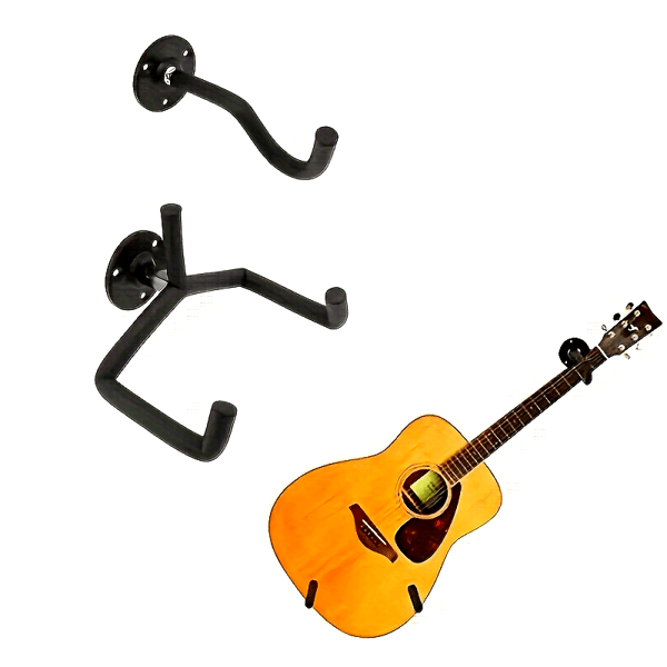 Split Guitar Angle Hanger, Wall Angle Hanger, Guitar Bass Display Rack Guitar Hooks [DB] Black