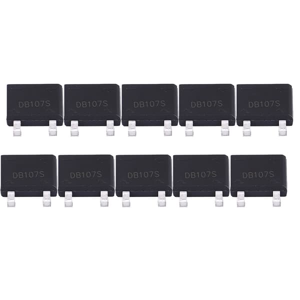 1A 1000V DB107S Multiple Lots Square Rectifier Bridge Full Current Voltage (10pcs)