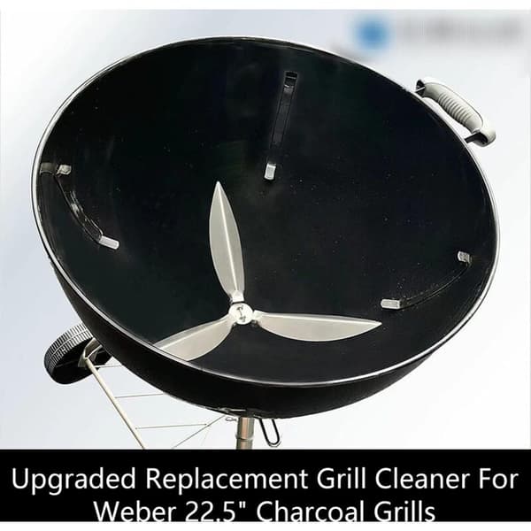 22-1/2 tommer One-Touch rengøringssystemkit til 57 cm Weber kuglegrill reservedele kompatible med Weber kuglegrill reservedele 7444