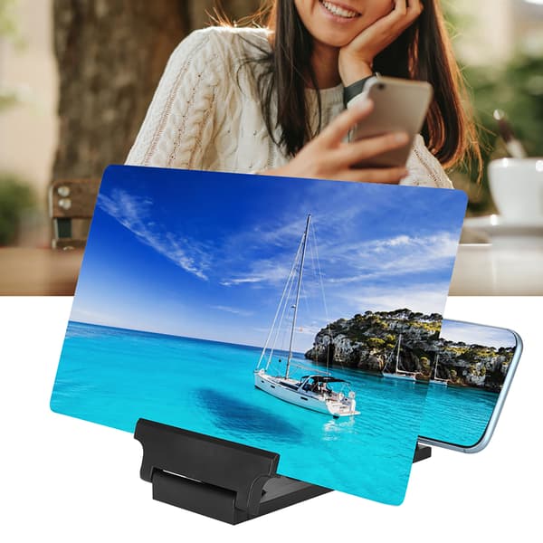 Portable HD Acrylic Lens Mobile Phone Screen Video Magnifier