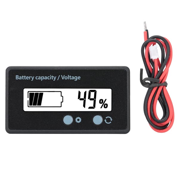 GY-6GS PCB HTN Vandtæt Batterikapacitetsmåler Indikator LCD-display 12-84V Hvid