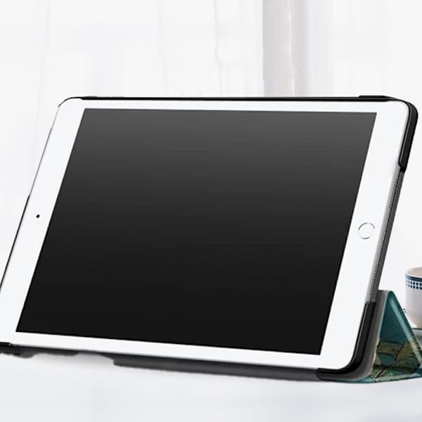 iPad 10.2 2019/2020/2021 Fodral Tri-Fold Persikoblomma