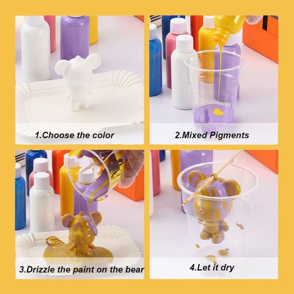 Floating Bear Keychain Violent Bear Model Blind Box