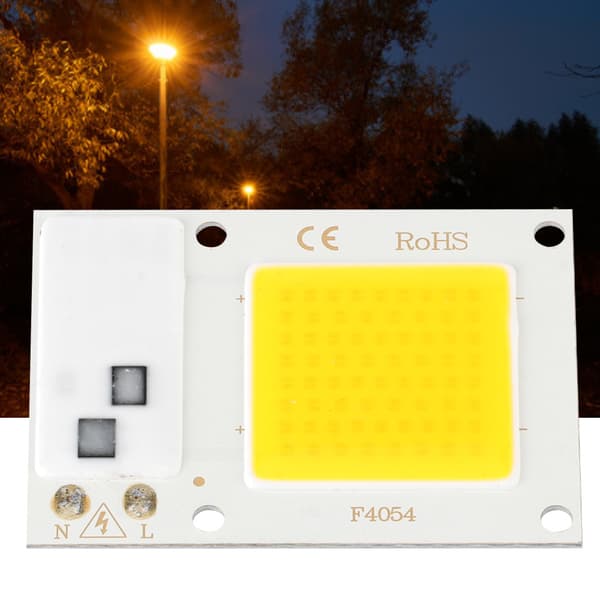 20W 220V Høyeffekts COB LED-chip Varmhvit Lyskilde Tilbehør