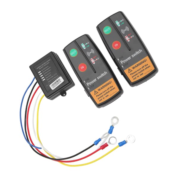Wireless Winch Remote Control Kit 12V 24V Fast Response 15 Meters Precise Control with Receiver for Truck ATV SUV