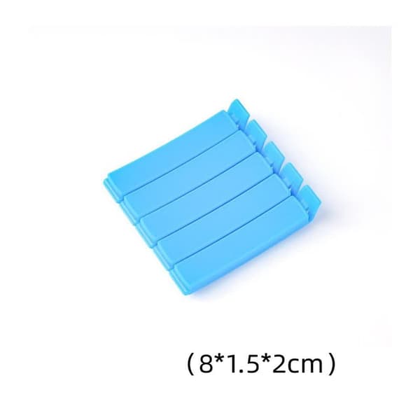 Et sæt med blå 5-delte bærbare stribe mini-forseglere, 8cm × 1.5cm