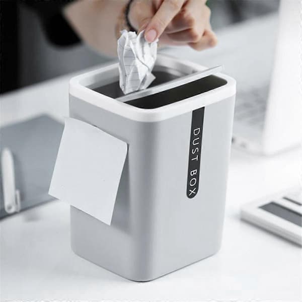 Mini Small Waste Bin Desk Trash Can Home Table Plastic Office Supplies Dustbin