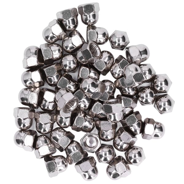 50 stk Kuppelmutter 304 Rustfritt Stål Festetilbehør Sett Kit for Vedlikehold Reparasjon M5
