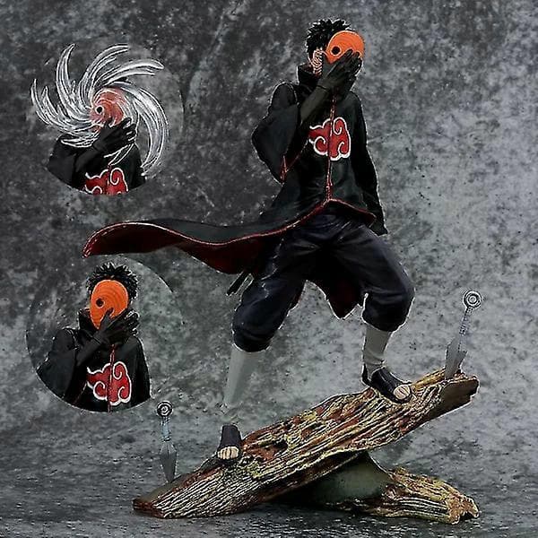 Naruto Animefigur 26cm Obito Uchiha Tobi Hode Utskiftbar Actionfigur PVC Statue Modell Skrivebordsdekorasjon Leketøy Gave Til Barn
