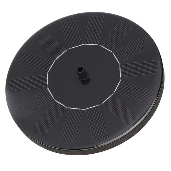 Solar Water Pump Anti-clogging Brushless DC Black Double Filter Removable Adjustable Flow